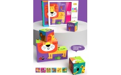 Mesekocka 9 db Állatok DT 6754